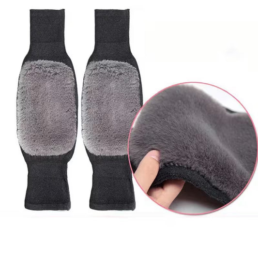 1 Pair Winter Thickened -Lined Knee Warmers