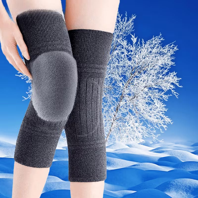 1 Pair Winter Thickened -Lined Knee Warmers