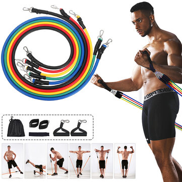 Resistance Bands Set Yoga Exercise Fitness Rubber Loop Tube Bands Gym Pilates Yoga