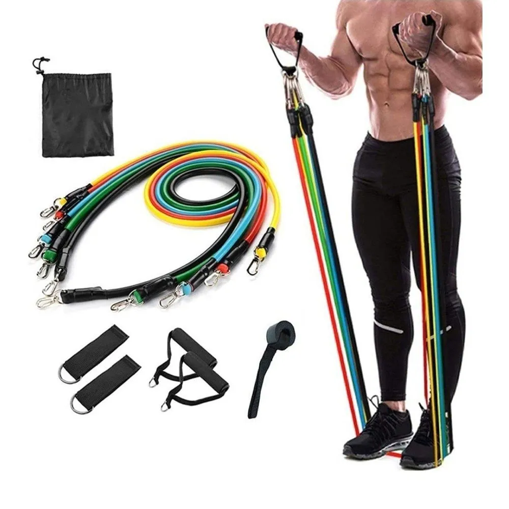 Resistance Bands Set Yoga Exercise Fitness Rubber Loop Tube Bands Gym Pilates Yoga
