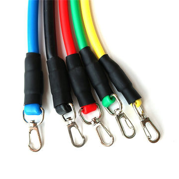 Resistance Bands Set Yoga Exercise Fitness Rubber Loop Tube Bands Gym Pilates Yoga