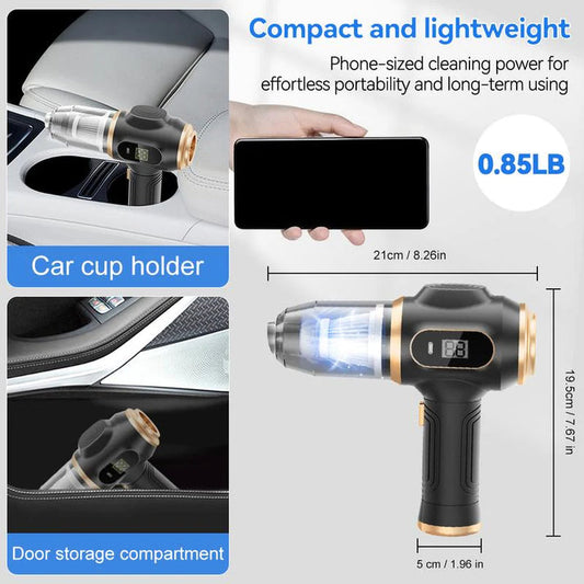 3 in 1 Portable Vacuum Cleaner Duster Blower Air Pump Wireless